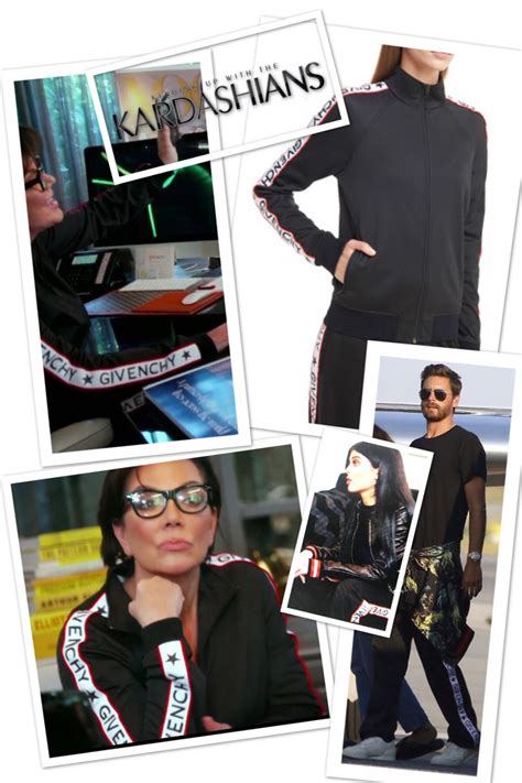 Kris Jenner's Givenchy Logo Track Jacket 